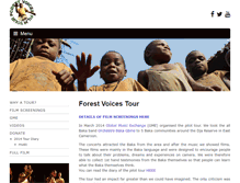 Tablet Screenshot of forestvoices.com